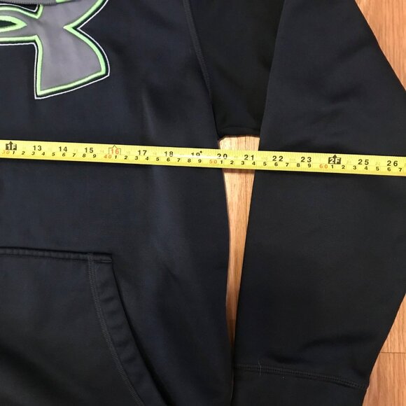 Under Armour Youth Hoodie Size YXL Black & Green - Picture 2 of 4